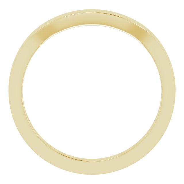14k Yellow 5x3 Mm Contour Matching Band