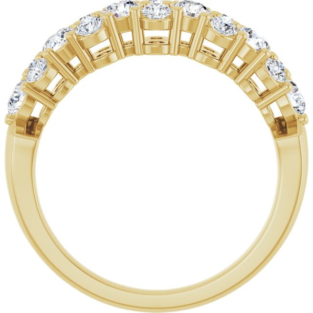 14K Yellow 1 CTW Lab-Grown Diamond Anniversary Band