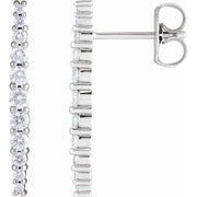 14K White 1/2 CTW Lab-Grown Diamond Earrings