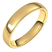 14K Yellow 4.5 mm Comfort-Fit Standard Weight European-Style Band Size 9