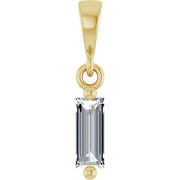 14K Yellow 1/6 CTW Natural Diamond Solitaire Pendant