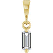 14K Yellow 1/8 CTW Natural Diamond Solitaire Pendant