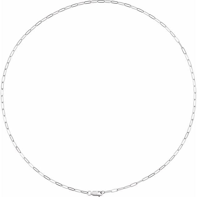 Sterling Silver 2.1 mm Paperclip-Style 20' Chain
