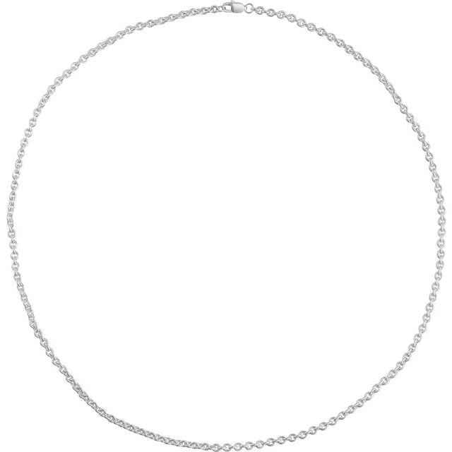 Sterling Silver 2.8 mm Cable 20' Chain