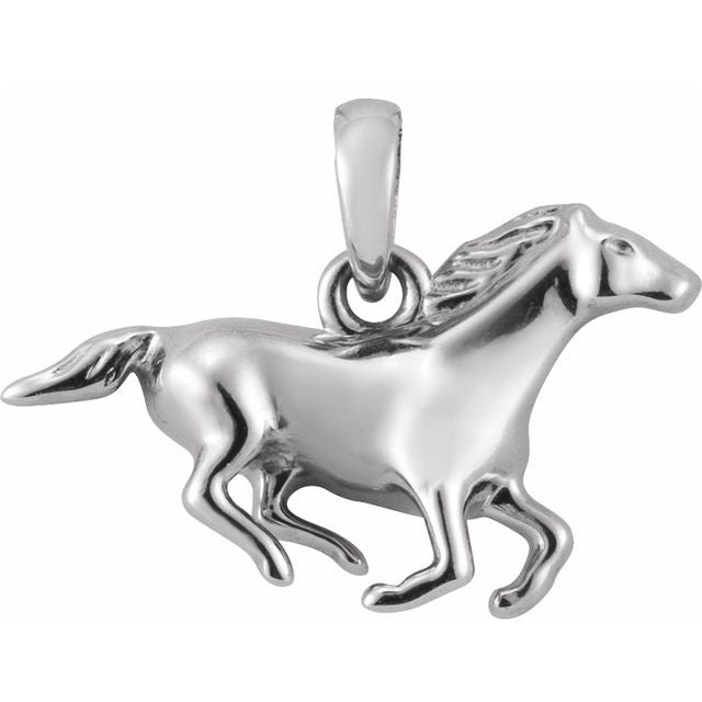 Sterling Silver Horse Pendant