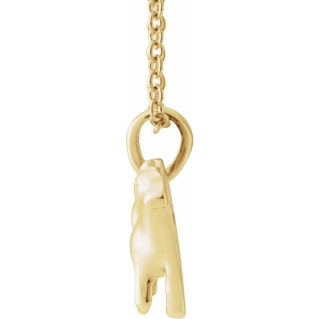 14K Yellow Horse 16-18' Necklace