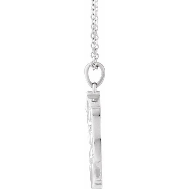 Sterling Silver Western Boot 16-18' Necklace