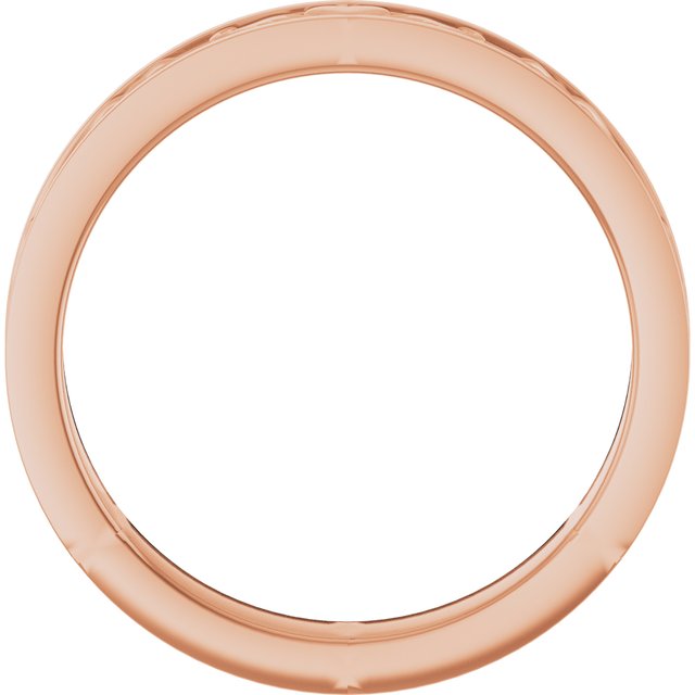 14K Rose 2.6 mm Claddagh Band