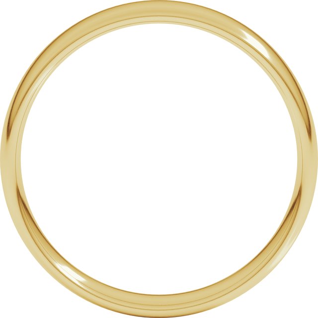 14k Yellow 5 Mm Lightweight Comfort-fit European-style Band Size 11.5