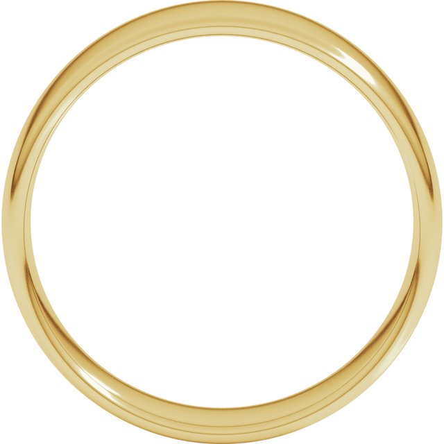 14k Yellow 7 Mm Lightweight Comfort-fit European-style Band Size 7