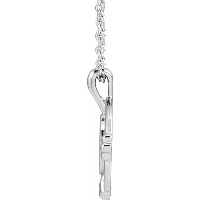 Sterling Silver Engravable Sculptural 16-18' Necklace