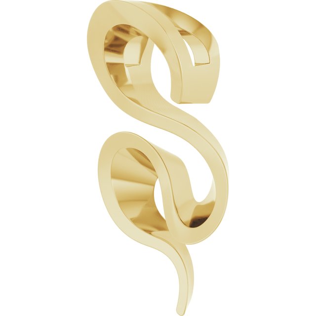 14K Yellow Freeform Pendant