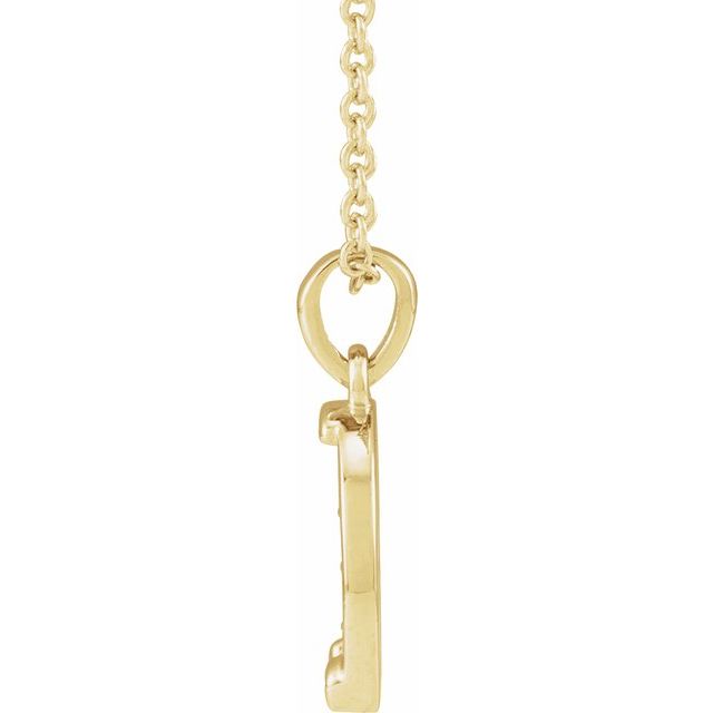 14K Yellow Horseshoe 16-18' Necklace