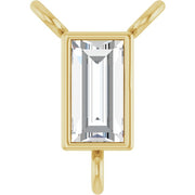 14K Yellow 1/8 CT Natural Diamond Necklace Center