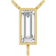 14K Yellow 1/6 CT Lab-Grown Diamond Necklace Center