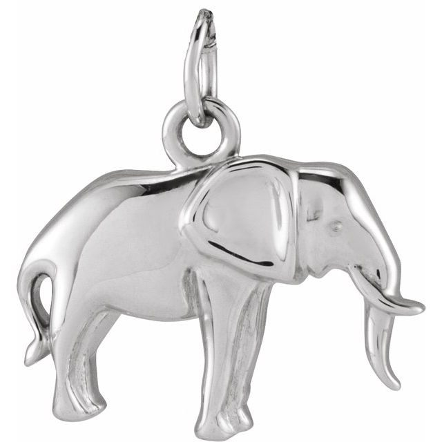 Sterling Silver Elephant Pendant