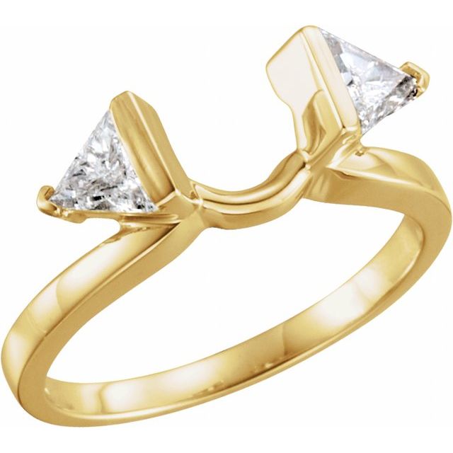 14k Yellow 3/8 Ctw Natural Diamond Wrap