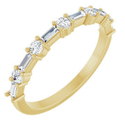 14K Yellow 3/8 CTW Lab-Grown Diamond Anniversary Band