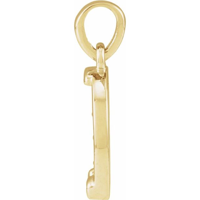 14K Yellow Horseshoe Pendant