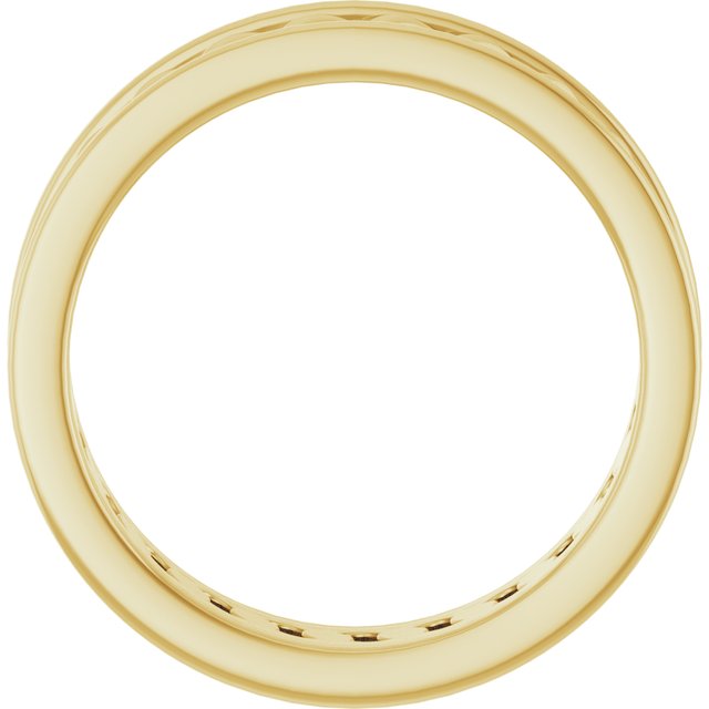 14K Yellow 6.3 mm Curb Link Band Size 10