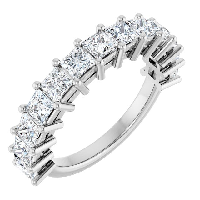 14K White 2 CTW Lab-Grown Diamond Anniversary Band