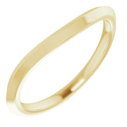 14K Yellow Band for 6.5 mm Round Ring