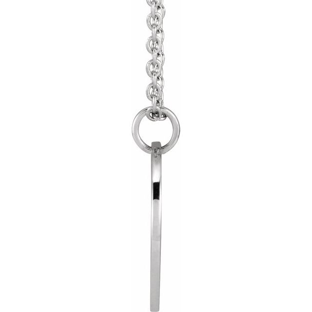 Sterling Silver Morning Glory September Birth Flower 16-18' Necklace