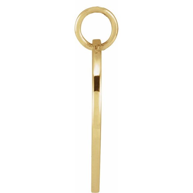 14K Yellow Morning Glory September Birth Flower Pendant