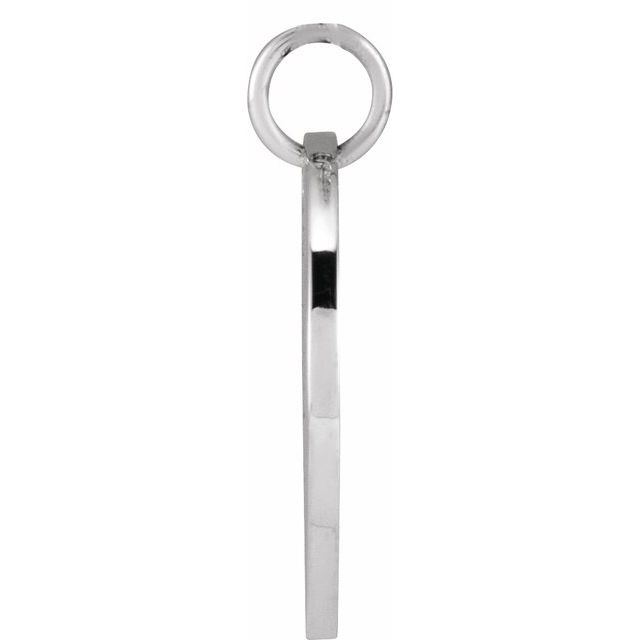 Sterling Silver Poppy August Birth Flower Pendant