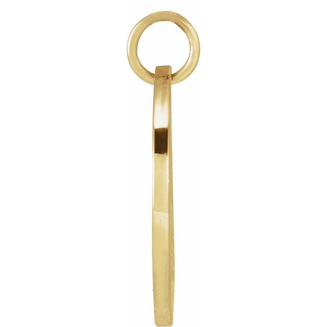 14K Yellow Marigold October Birth Flower Pendant