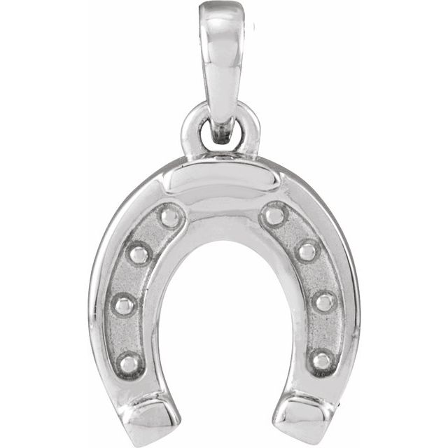 Sterling Silver Horseshoe Pendant