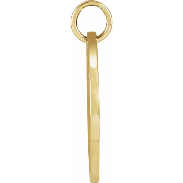 14K Yellow Narcissus December Birth Flower Pendant