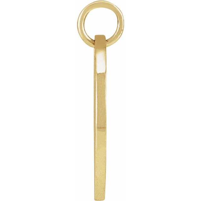 14K Yellow Rose June Birth Flower Pendant