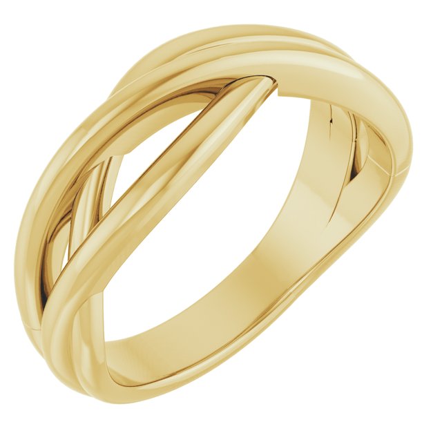 14K Yellow Freeform Ring