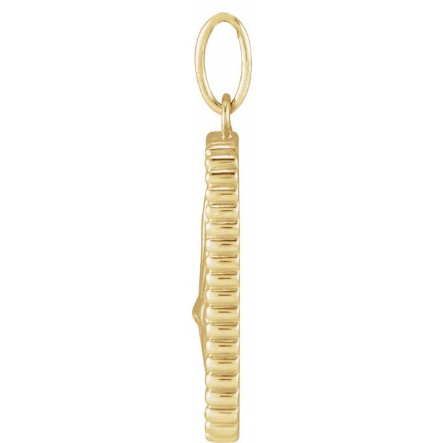 14K Yellow Snake Pendant