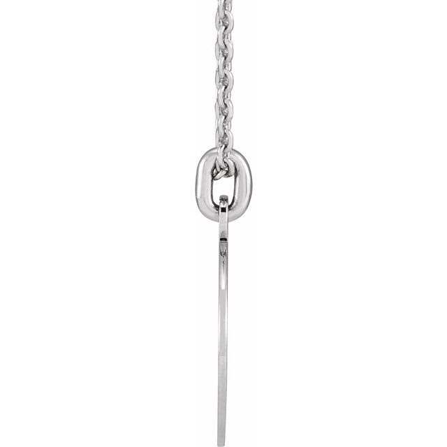 Sterling Silver Compass 20' Necklace