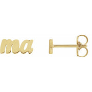14K Yellow Mama Earring