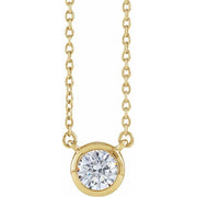 14K Yellow 1/2 CTW Lab-Grown Diamond Adjustable 16-18' Necklace