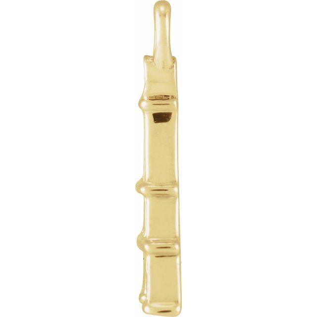 14k Yellow Petite Pavé™ .006 Ct Natural Diamond Eiffel Tower Dangle