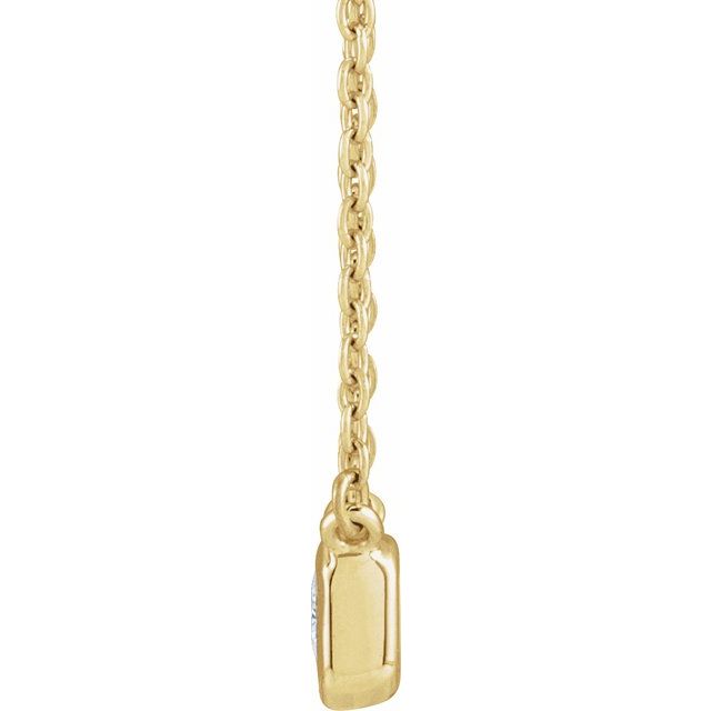 14K Yellow 1/2 CTW Lab-Grown Diamond Adjustable 16-18' Necklace