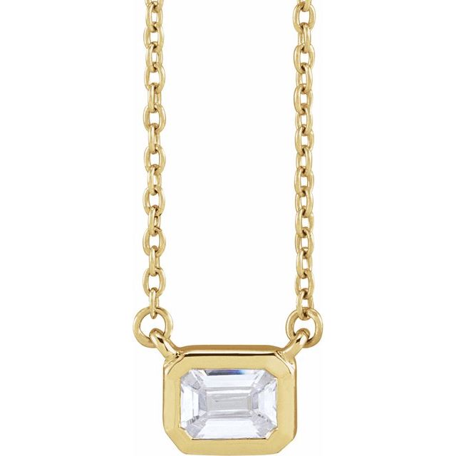 14K Yellow 1/2 CTW Lab-Grown Diamond Adjustable 16-18' Necklace