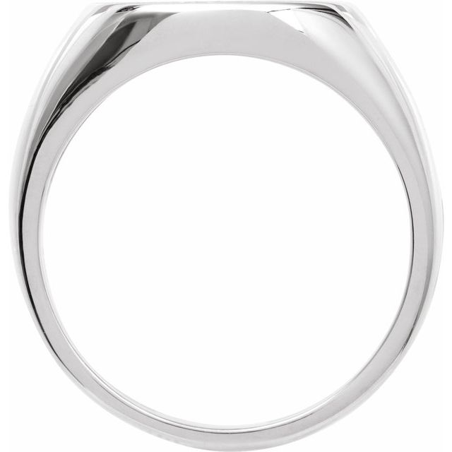 Sterling Silver Compass Signet Ring