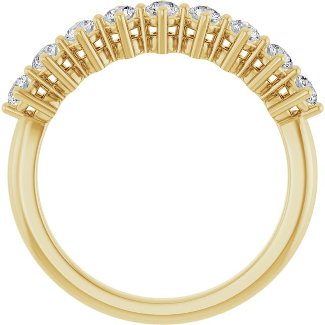 14K Yellow 1/2 CTW Lab-Grown Diamond Anniversary Band