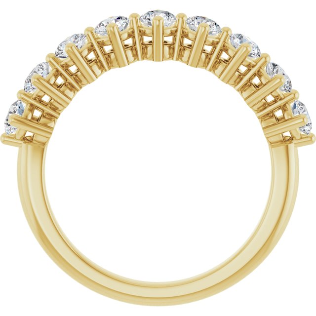 14K Yellow 3/4 CTW Lab-Grown Diamond Anniversary Band