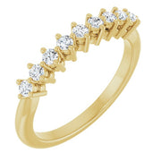 14K Yellow 1/4 CTW Lab-Grown Diamond Anniversary Band
