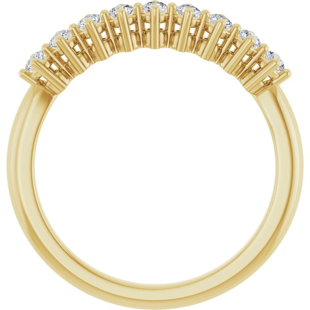 14K Yellow 1/4 CTW Lab-Grown Diamond Anniversary Band