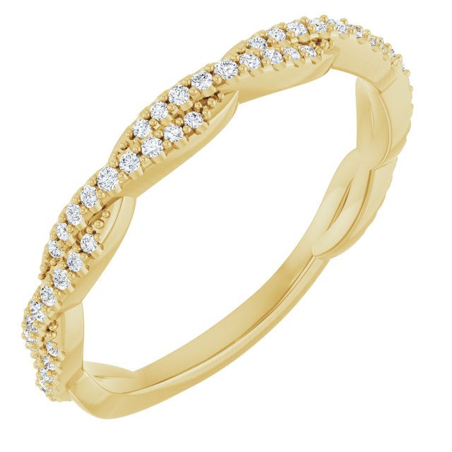 14k Yellow 1/6 Ctw Natural Diamond Anniversary Band