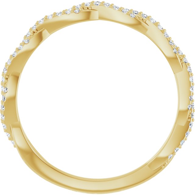 14k Yellow 1/6 Ctw Natural Diamond Anniversary Band