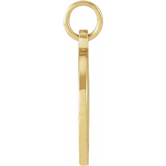 14K Yellow Smiley Face Pendant