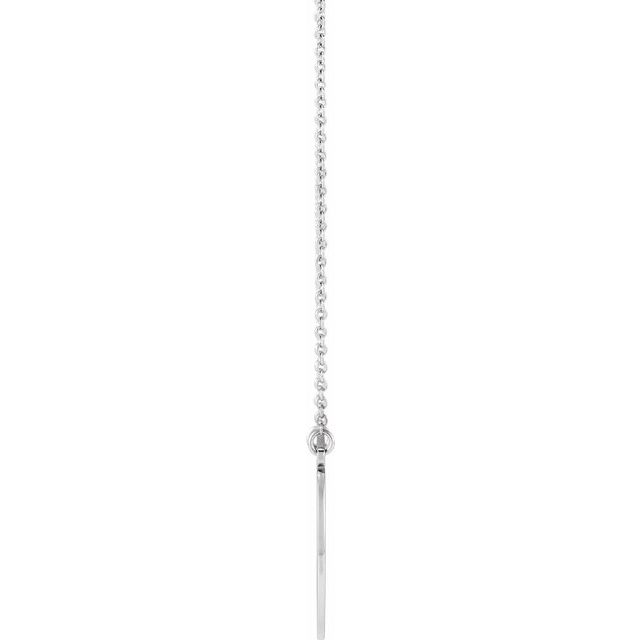 Sterling Silver Engravable Circle 16' Necklace